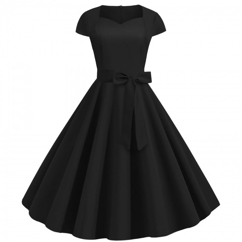Damen Ballkleid Tailliert Elegant Rock