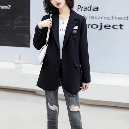 Damen Oversize Blazer Doppelt belegter Schnitt Modern