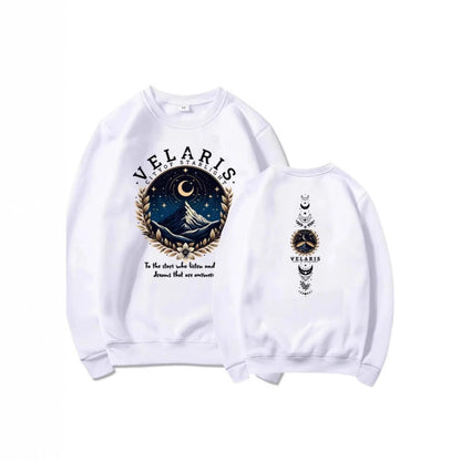 Damen Sweatshirt Nachthimmel Motiv Norvielle
