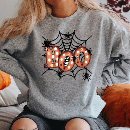 Damen Sweatshirt Halloween Spinnennetzdesign Norvielle