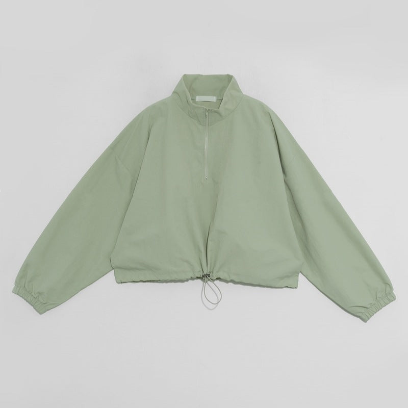 Damen Übergangsjacke mit hohem Kragen und Kordelzug Norvielle