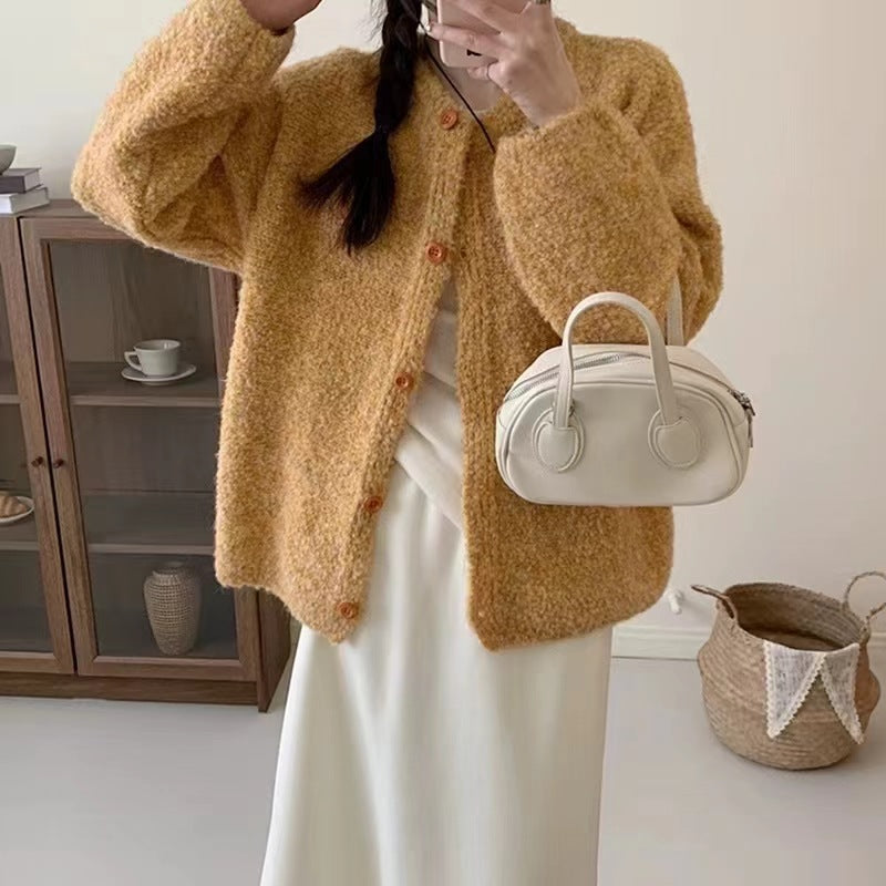 Damen Strickjacke Kuschelig Weit Norvielle