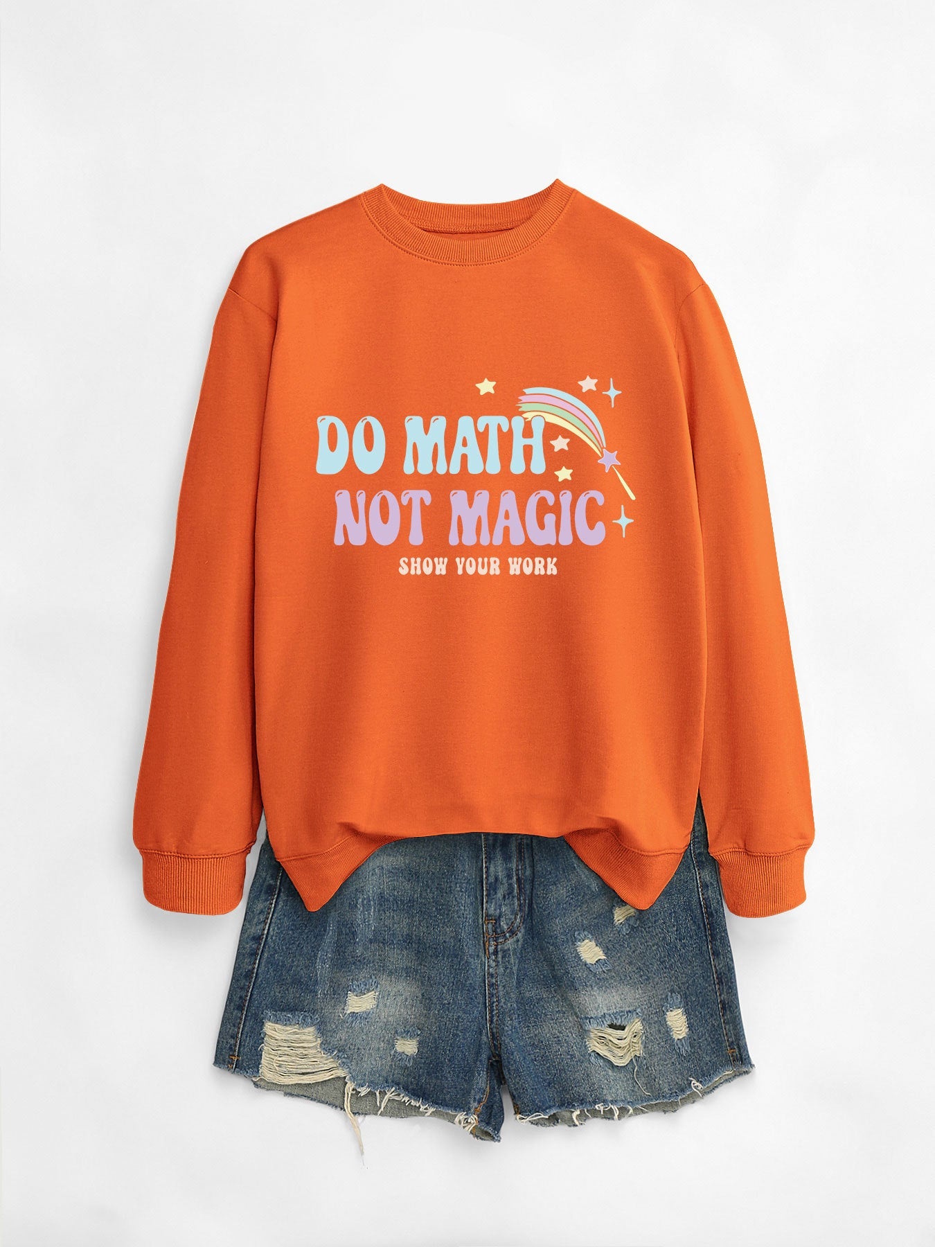 Damen Sweatshirt Mathematik Motiv Norvielle