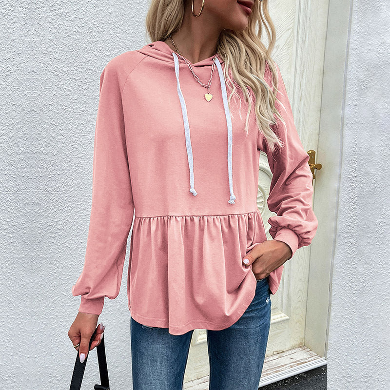 Damen Hoodie mit Volantdetails Norvielle