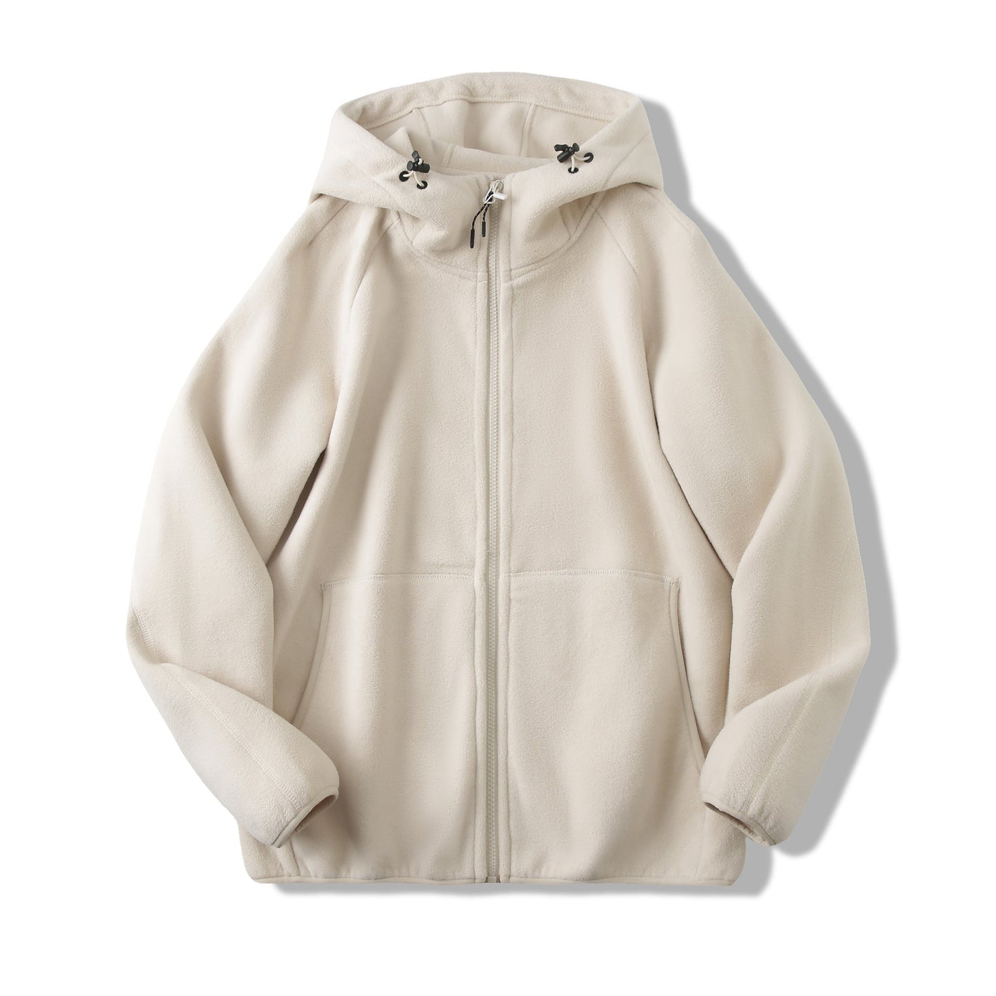 Damen Fleecejacke Kapuzenjacke mit Taschen Norvielle