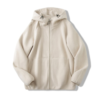 Damen Fleecejacke Kapuzenjacke mit Taschen Norvielle