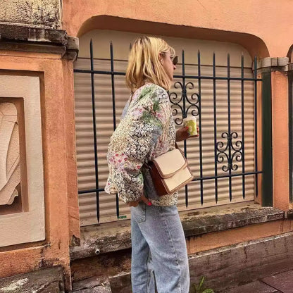 Damen Steppjacke Patchwork mit Taschen Norvielle