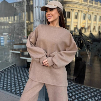 Damen Fleece-Outfit Weites Norvielle Kleid