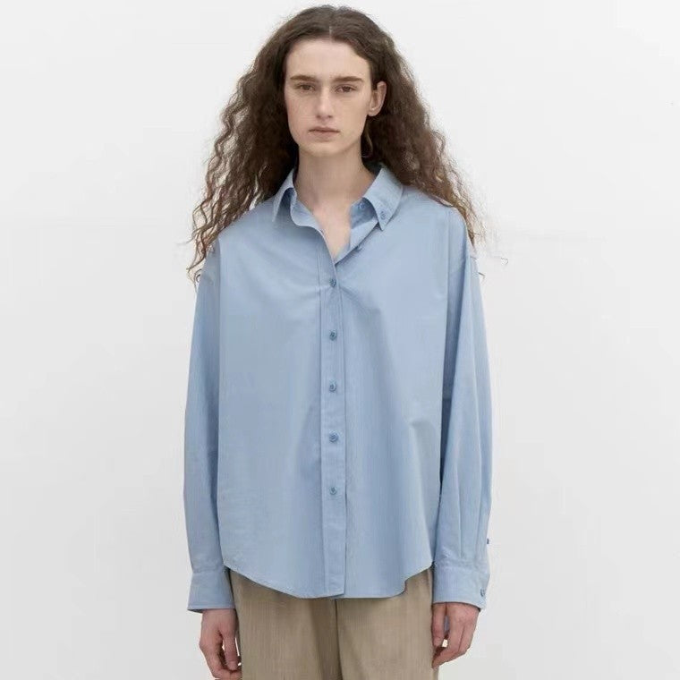 Damen Elegantes Hemd Leichter Baumwollstoff Norvielle - Norvielle