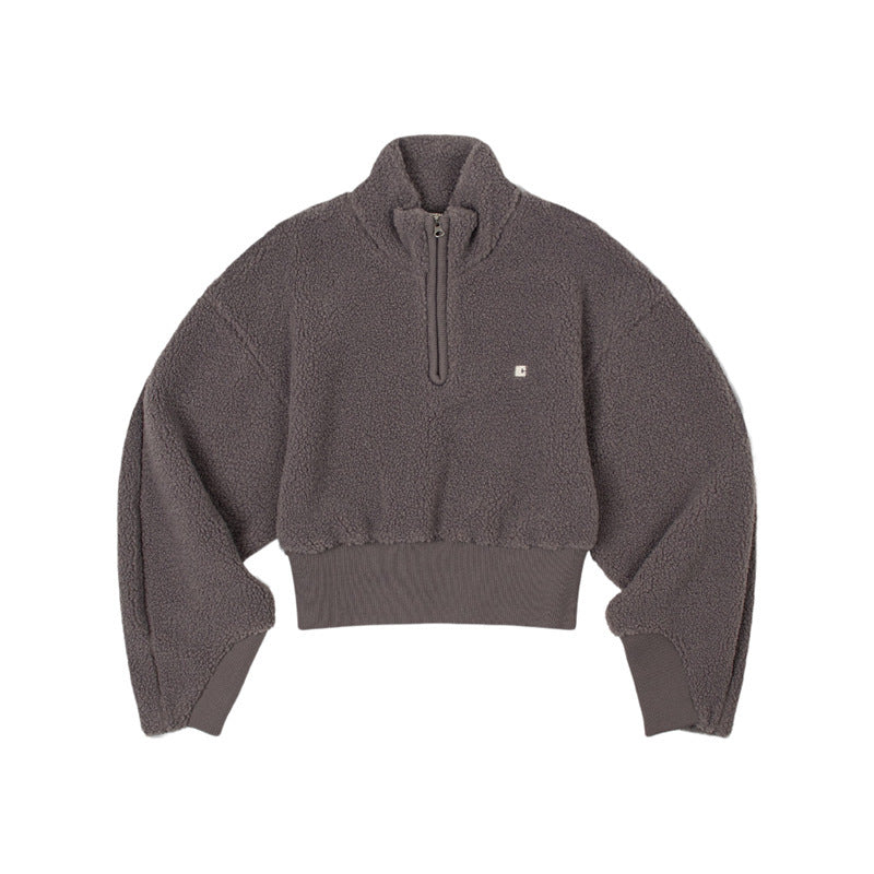 Damen Halbgeschlossener Pullover Kuschelig Norvielle