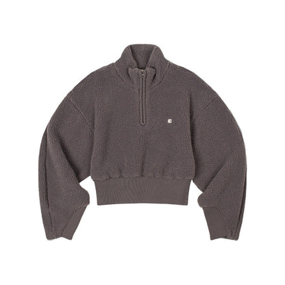 Damen Halbgeschlossener Pullover Kuschelig Norvielle