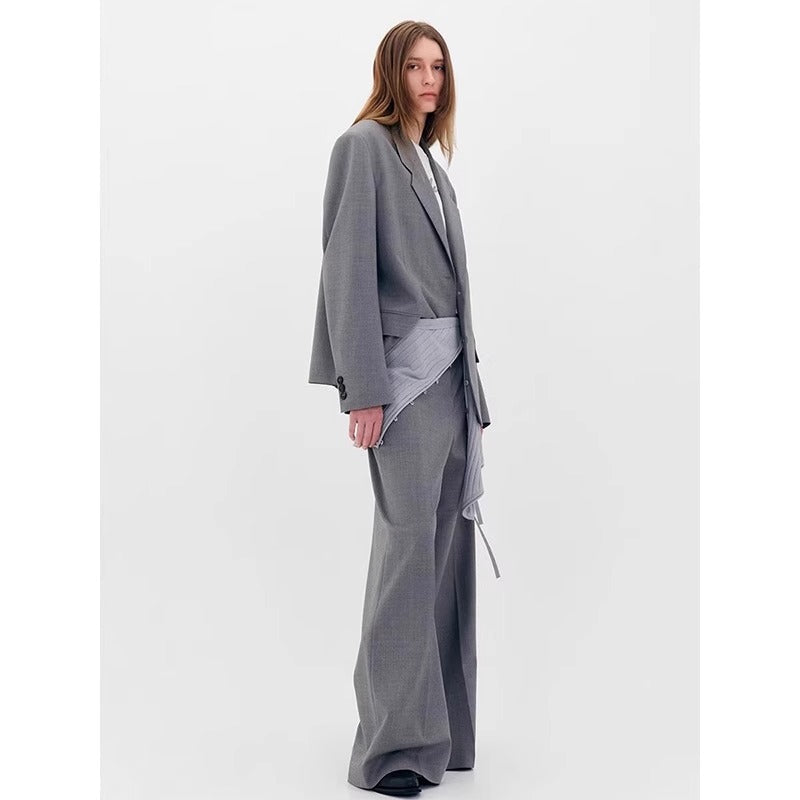Damen Oversized Blazer Karomuster