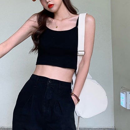 Damen Cropped Elastisch Schmal