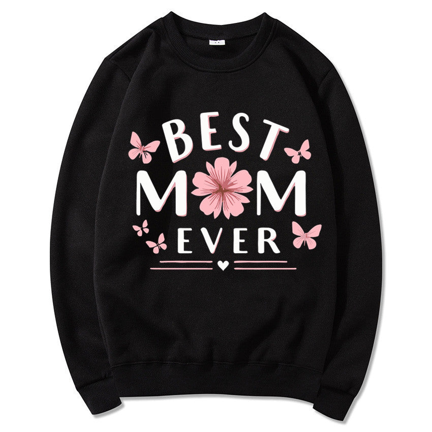 Damen Sweatshirt Florales Design Weich Rosa