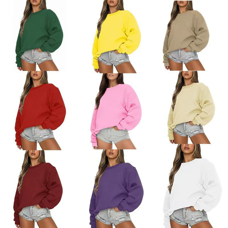 Damen Sweatshirt Lässiger Schnitt Voluminöse Ärmel Norvielle