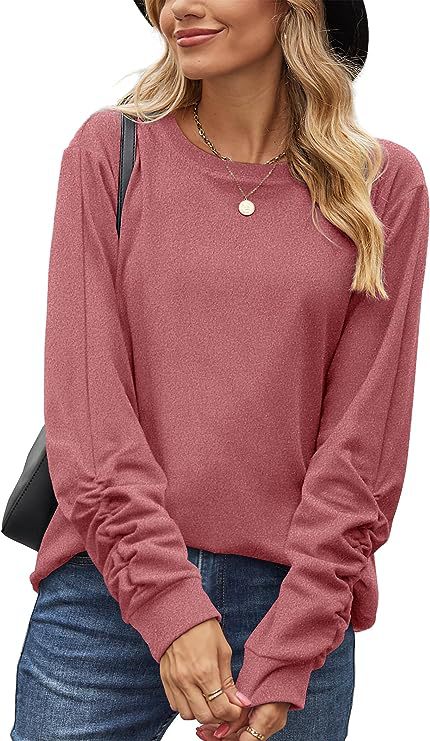 Damen Langarmshirt Weicher Baumwollmix Norvielle