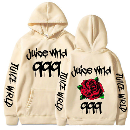 Damen Kapuzenpullover mit Rosenmotiv und Grafikdesign