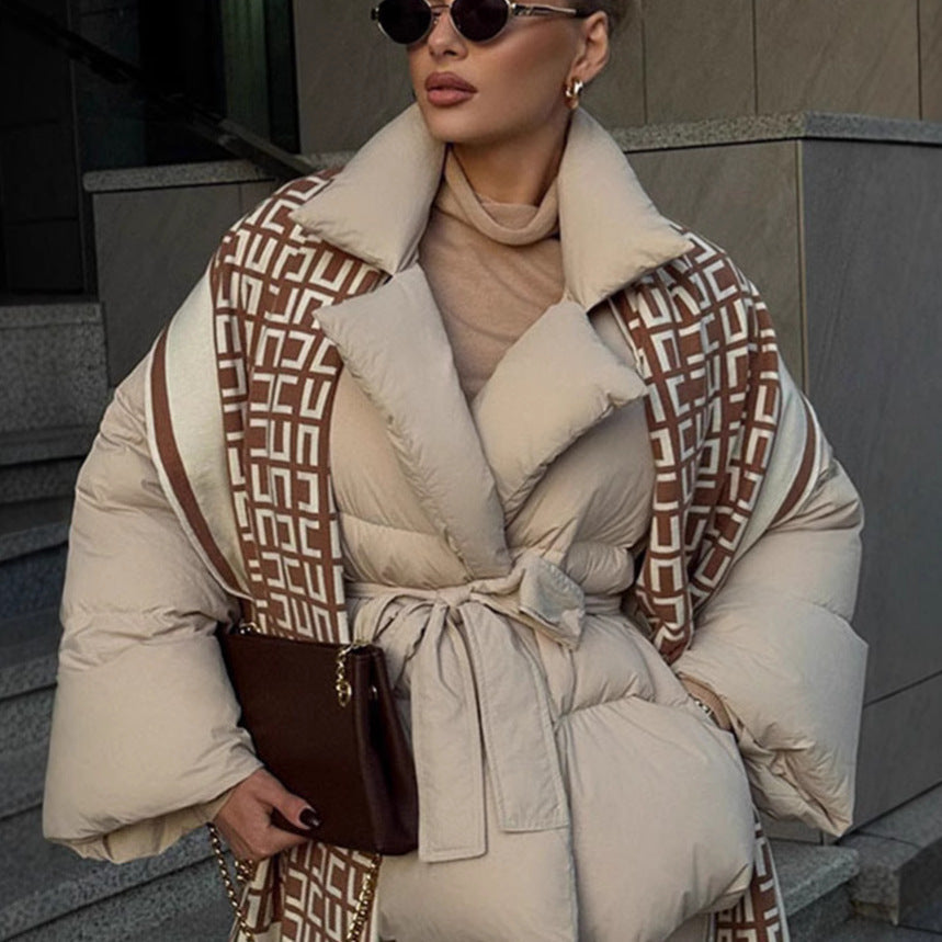 Damen Steppjacke mit Taillengürtel Norvielle