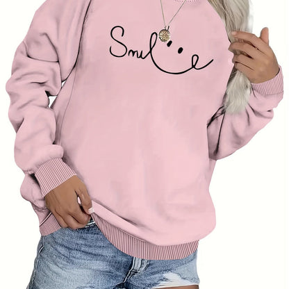 Damen Sweatshirt Lässiger Schriftzug Komfort Norvielle