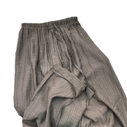 Damen Plissee-Hosen Elastischer Bund Bequem