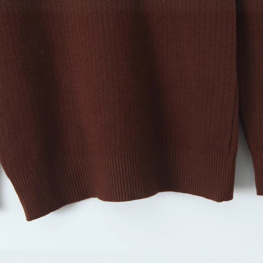 Damen Feinstrickpullover Stehkragen Norvielle