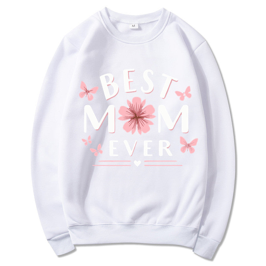 Damen Sweatshirt Florales Design Weich Rosa