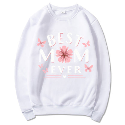 Damen Sweatshirt Florales Design Weich Rosa