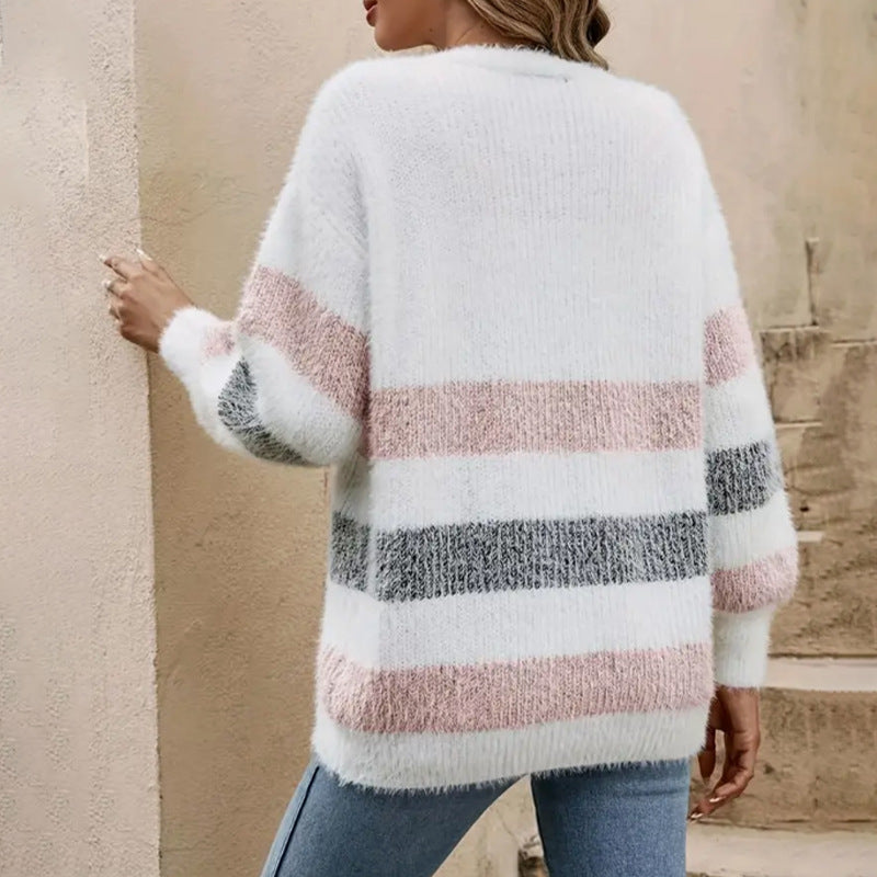 Damen Strickjacke Gemustert Weich Norvielle