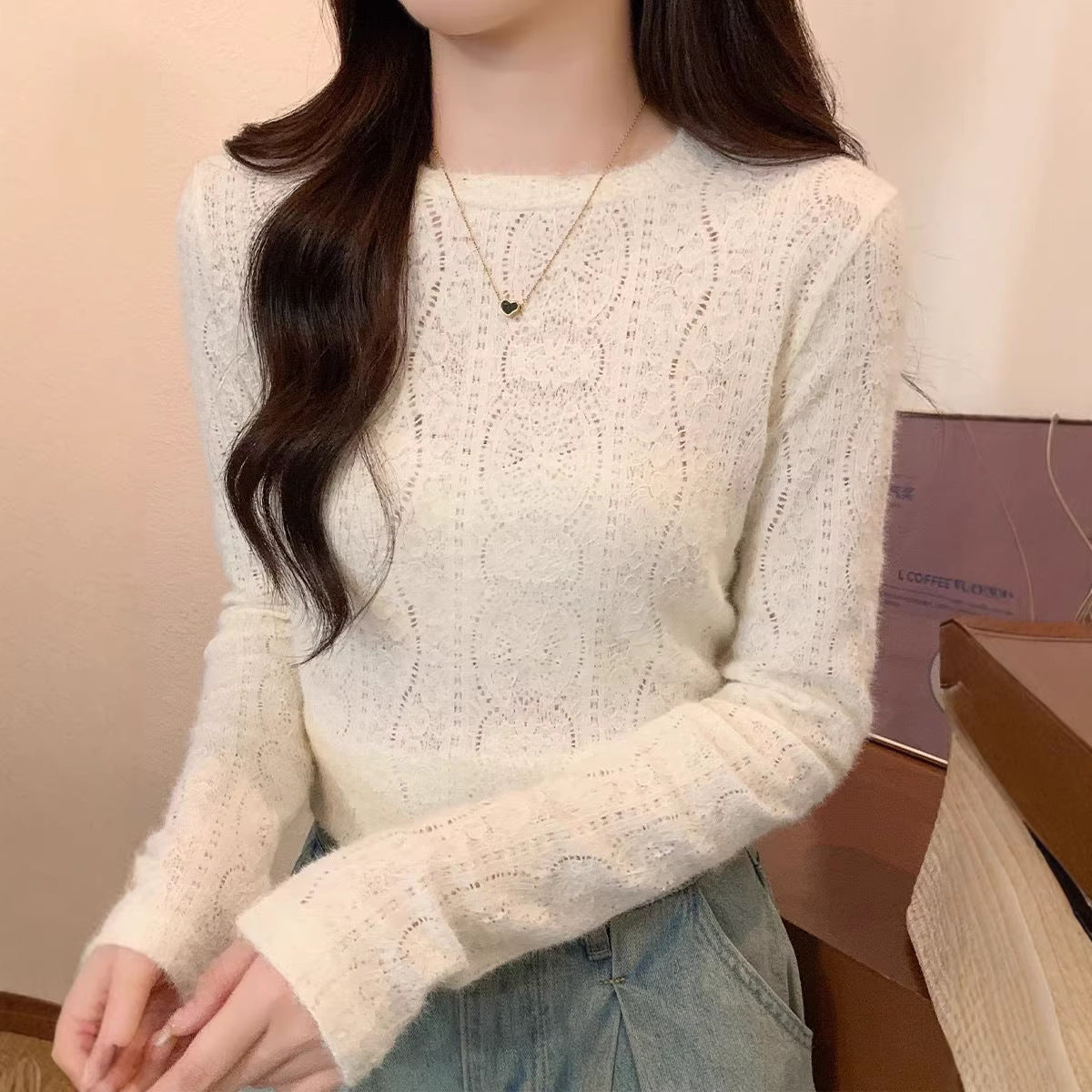 Damen Feinstrickpullover Langarm Norvielle - Norvielle
