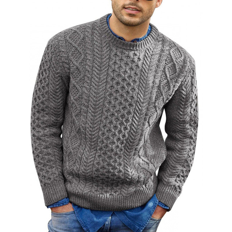 Herren Strickpullover Rundhals Frühling