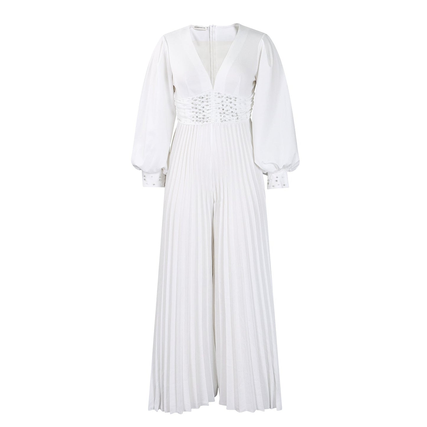 Damen Jumpsuit Plissiert Glitzernd