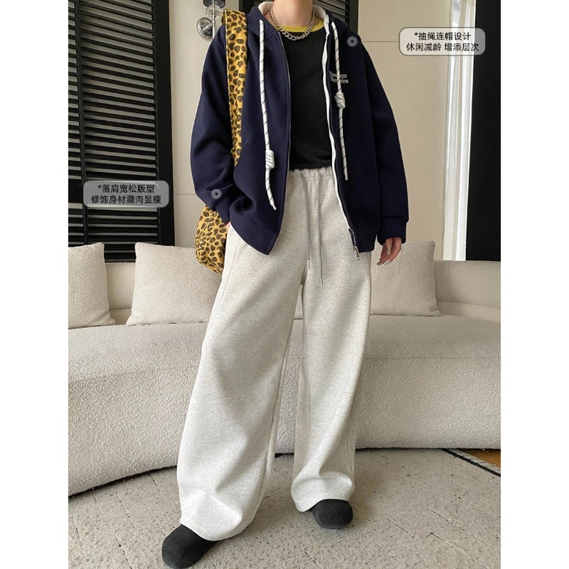 Damen Kapuzenpullover mit Reißverschluss und Taschen Norvielle