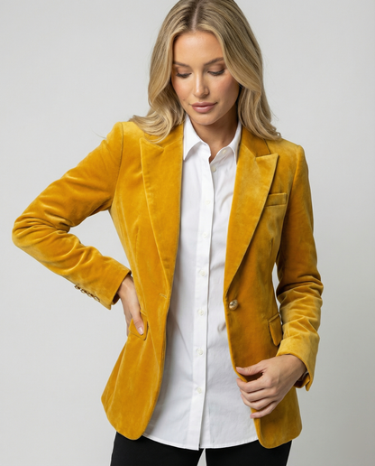 Norvielle Damen Wendeblazer Retrodruck Schwarz - Norvielle