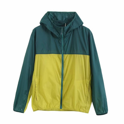 Damen Sportjacke Leicht Kapuze Norvielle