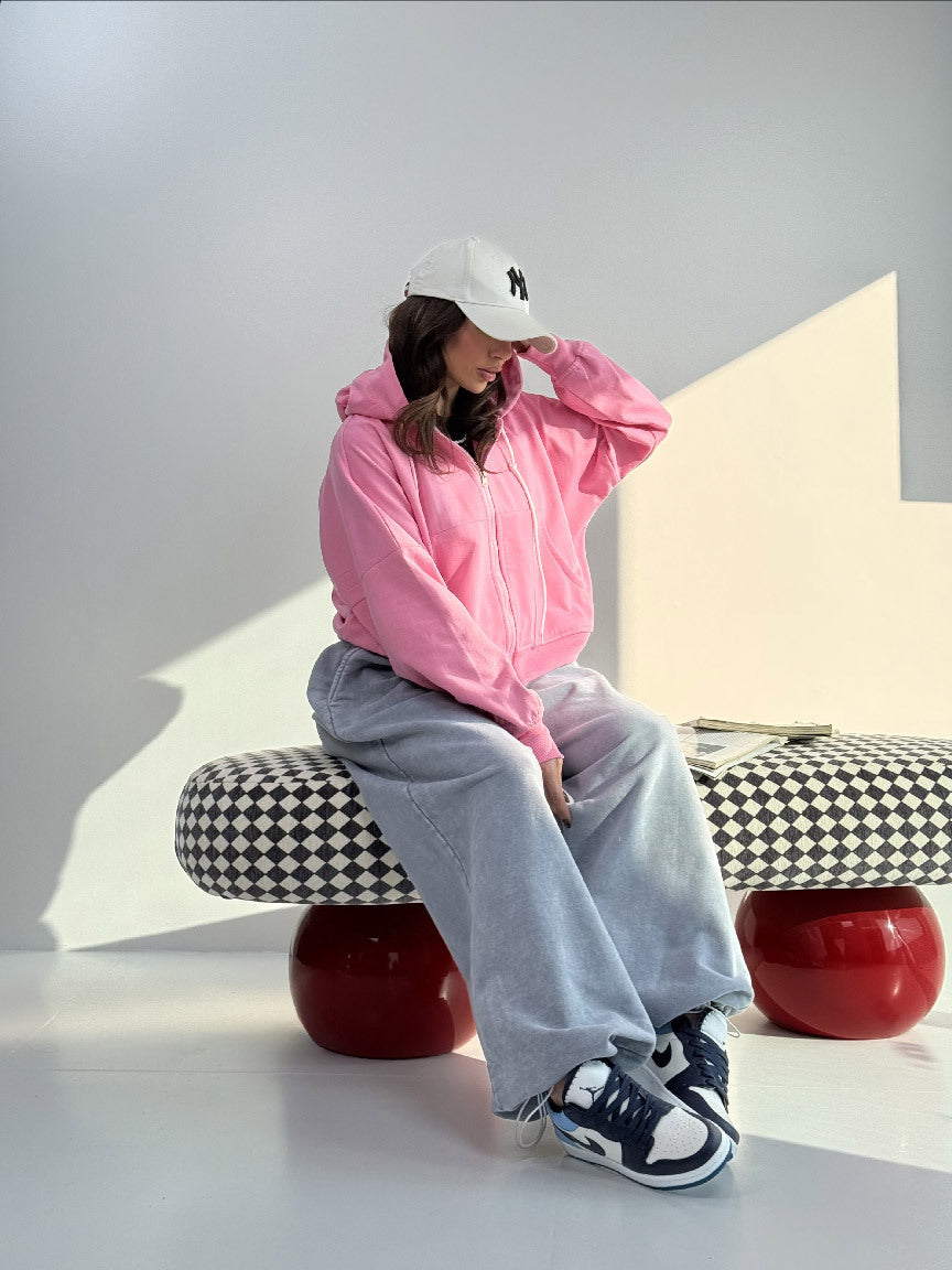 Damen Hoodie mit weiten Ärmeln und Taschen Norvielle