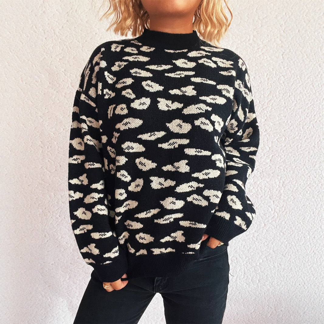 Damen Strickpullover Tiermuster Lässig Norvielle - Norvielle