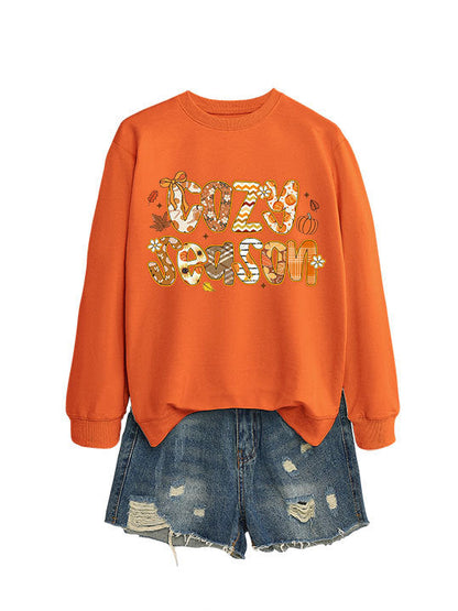 Damen Sweatshirt Herbstdesign Lässig Norvielle