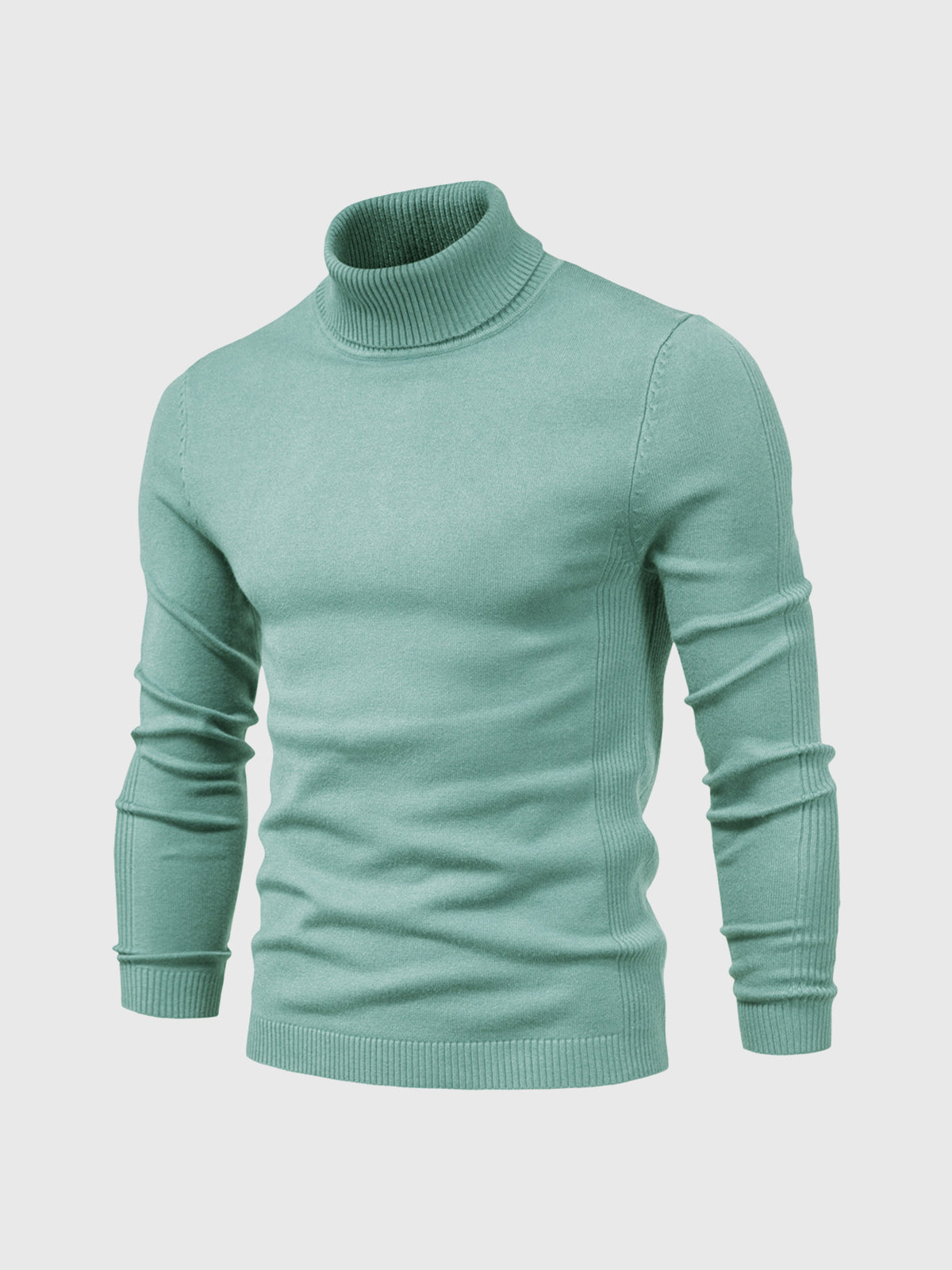 Herren Rollkragenpullover Baumwolle Elegantes Strickdesign