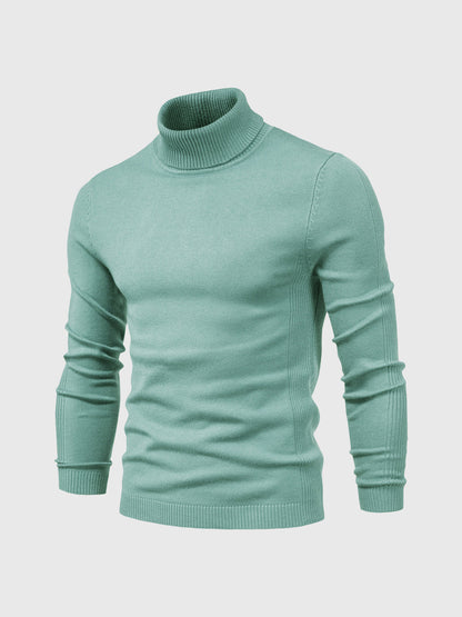 Herren Rollkragenpullover Kurz Waschbar