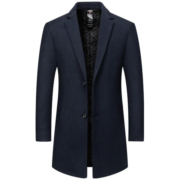 Herren Langmantel Durchgehendes Design Klarer Schnitt - Norvielle
