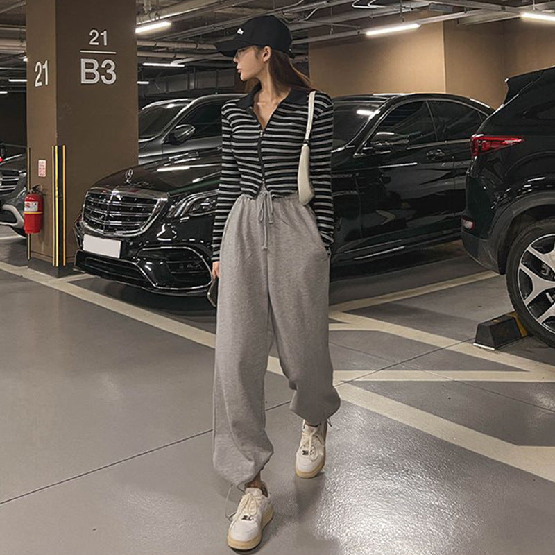 Damen Sweatpants Weit Elastischer Bund Norvielle