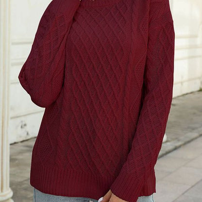 Damen Strickpullover Rautenmuster Norvielle