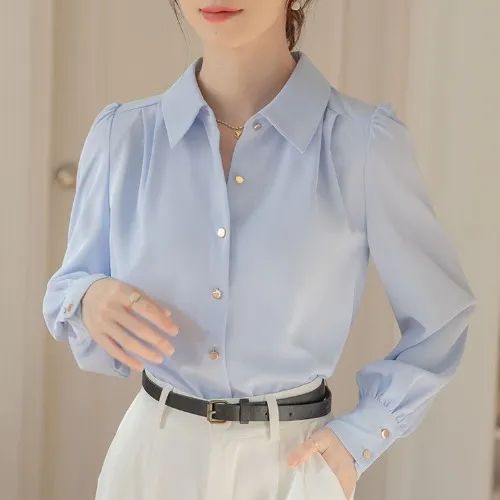 Damen Elegante Bluse aus Seide Norvielle