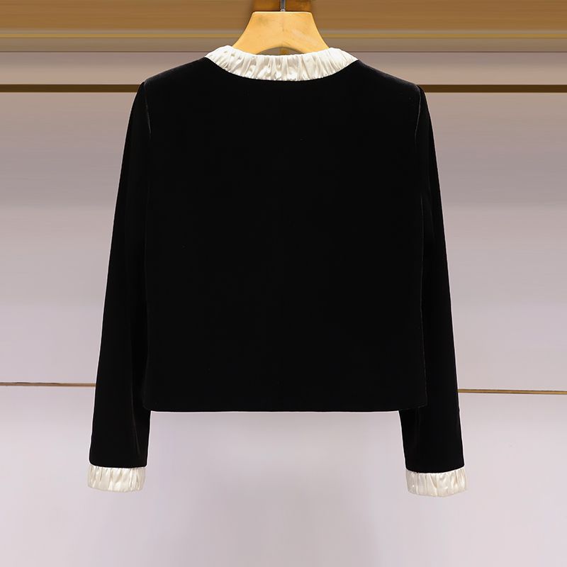 Damen Kurzjacke Elegante Rüsche Norvielle