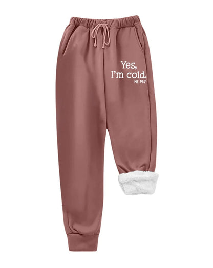 Damen Jogginghose Flauschfutter Norvielle