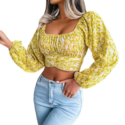 Damen Bluse Blumenmuster Norvielle