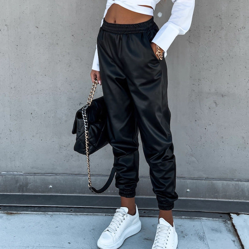 Damen Jogginghose Elastischer Bund Praktische Taschen