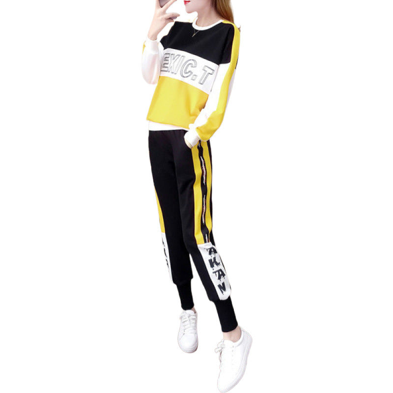 Damen Sportset Elastische Bündchen Norvielle