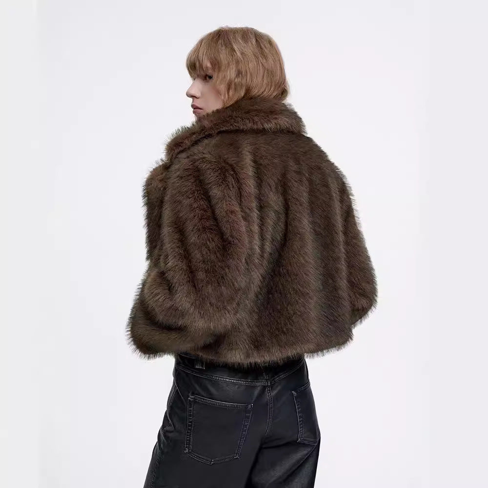 Damen Pelzjacke Elegante Norvielle