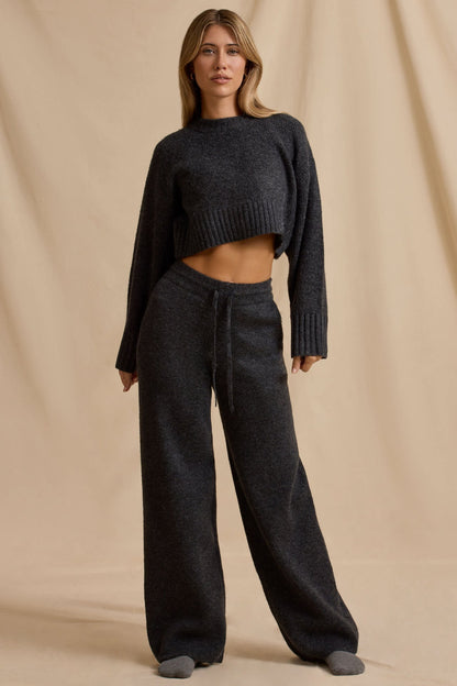 Damen Strick-Loungewear-Set Cropped Norvielle